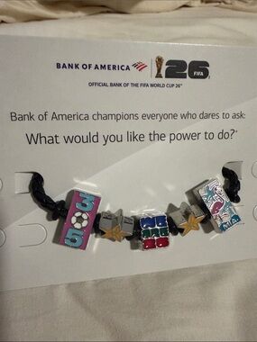 Bank of America FIFA 26 Soccer Charm Bracelet